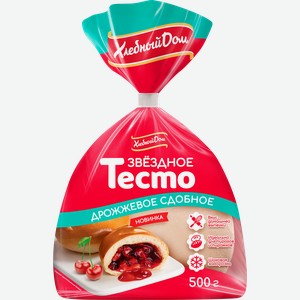Тесто дрожжевое ХЛЕБНЫЙ ДОМ сдобное, 500г