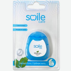 Нить Smile Care зубная с ментолом E208, 50м