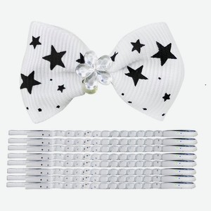 Набор аксессуаров для волос B&H невидимки 8 шт + заколка с бантиком