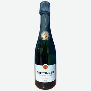 Вино игристое Taittinger Brut Reserve выдержанное белое брют, 375мл