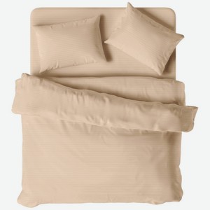 Комплект постельного белья Verossa евро Stripe Bronze, 50х70см