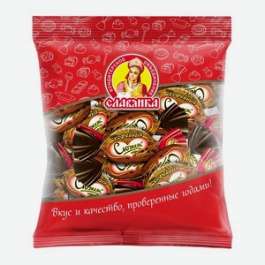 Конфеты Кофейный Сюжет шоколадное суфле с желейной начинкой Славянка 204г