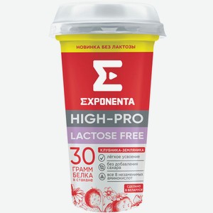 БЗМЖ Напиток к/м Exponenta high-pro безлактозный клубника/зе