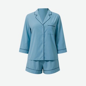 Пижама женская InExtenso с длинным рукавом синяя, р. S-XXL