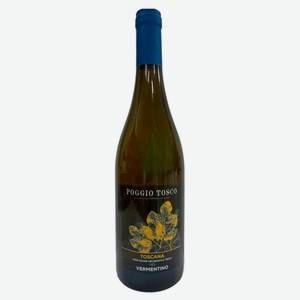 Вино Poggio Tosco Toscana белое сухое Италия, 0,75 л
