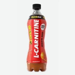 Напиток Bombbar L-Carnitine грейпфрут газированный 500мл, 500 мл