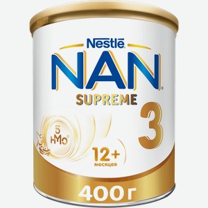 Молочко детское NAN 3 Supreme, с 12 месяцев, 400г