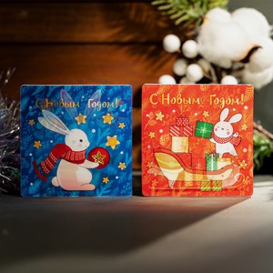 Магнит  Символ года  с переливными картинками, в ассортименте