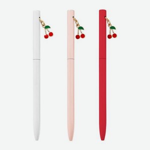 Шариковая ручка с брелком цвет синий Вишня Сити Хоум Трейд 0.7мм