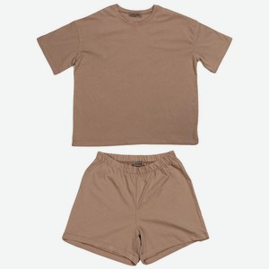 Пижама женская (коричневый) арт. L-05 р. 46