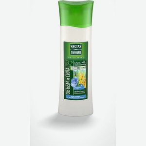 Бальзам-ополаскиватель для волос Чистая Линия с пшеницей для тонких и ослабленных волос, 380 мл