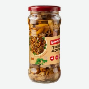 Грибы соленые ассорти Магнит 330г