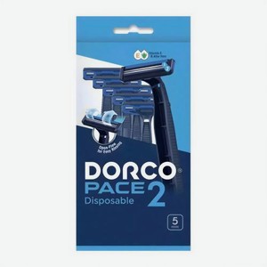 Одноразовый станок для бритья 2 лезвия Pace 2 Disposable Dorco 5шт