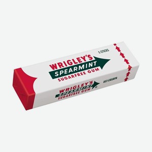 Жевательная резинка, Wrigley s Spearmint, в пластинках, 13 г