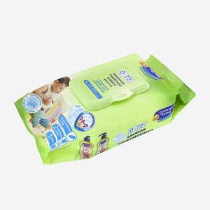 Влажная туалетная бумага для детей  Солнце и луна , 72 шт.