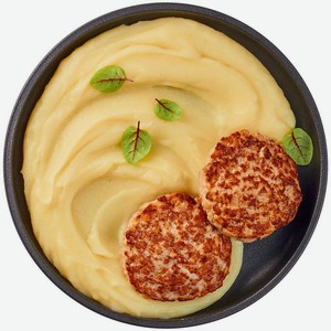 Котлеты куриные с картофельным пюре Перекрёсток Select, 450г