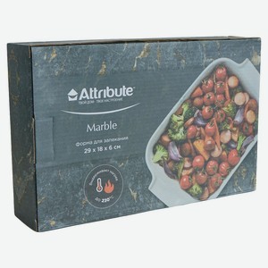 Форма для запекания фарфоровая MARBLE 29х18х6см прямоугольна