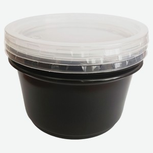 Контейнеры одноразовые с крышками полипропиленовые 500 мл, 3 шт