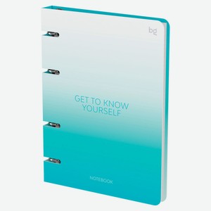 Тетрадь BG Градиент А5 на кольцах в клетку, 120 л