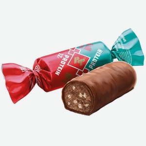 Батончики Рот Фронт с протеином, воздушным рисом и со вкусом Чизкейк глазированные, Цена за 100 г