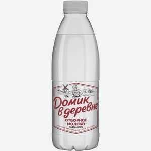 Молоко Домик в деревне Отборное пастеризованное 3.4% - 4.5% 825г, 803 мл