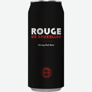 Пивной напиток Rouge de bruxelles нефильтрованный осветленный пастеризованный 7% 0.5л, 500 мл