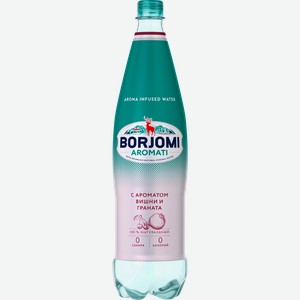 Вода BORJOMI Aromati, вишня и гранат, газированная, 1л