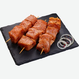 Шашлык из свиной корейки ЛЕНТА FRESH в маринаде аджика