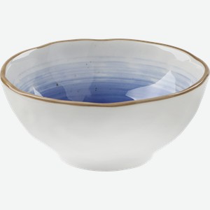 Миска ДОЛЯНА Космос, d 13,1см, фарфор, синяя, 370мл