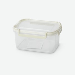 Контейнер 4HOME герметичный на защелках, 0.8 л, белый/голубо