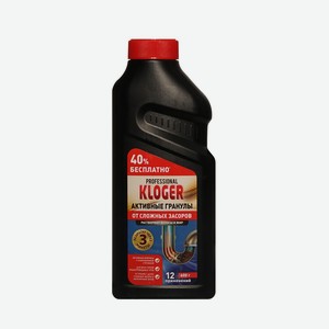 Средство для устранения засоров Kloger Professional Активные гранулы 600г