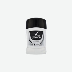 Дезодорант мужской Rexona Men Невидимый на чёрном и белом, антиперспирант, 50 г, стик 