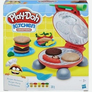 Масса для лепки Play-Doh Бургер Гриль 5 цв.