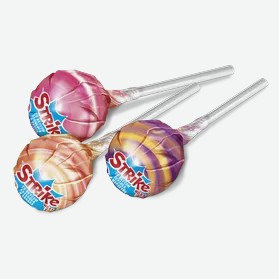 Карамель на палочке Strike с молочным вкусом, 11 г