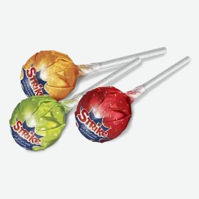 Карамель Strike леденцовая на палочке ассорти, 11.3 г