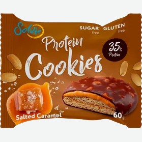 Печенье Protein cookies 35%протеина арахисовое с соленой карамелью 60г