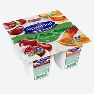 Йогуртный продукт Alpenland Вишня, нектарин, дикий апельсин, 0,3% 95 г