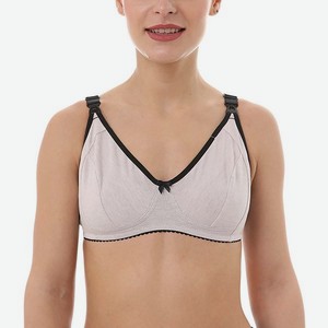 Бюстгальтер для кормящих женщин Hunny Mammy бежевый/чёрный:80b