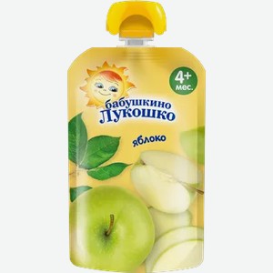 Бабушкино Лукошко пюре 90г Яблоко пауч