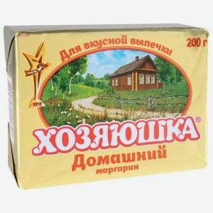 Маргарин Хозяюшка Домашний для выпечки 75%, 200 г