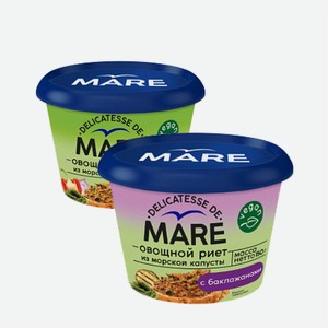 Риет овощной из морской капусты  Балтийский берег  натуральный/с баклажанами 150г