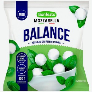 Сыр Bonfesto Моцарелла мягкий 30%, 250г