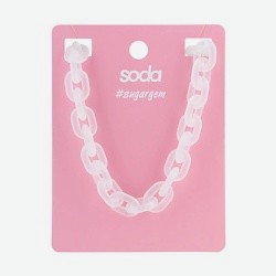 Ожерелье TRANSPARENT CHAIN #sugargem