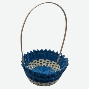 Корзина цветная бамбук 25х11 см, 1 шт в ассортименте