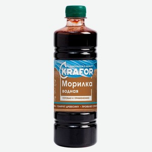 Морилка водная KRAFOR эбеновое дерево, 500 мл
