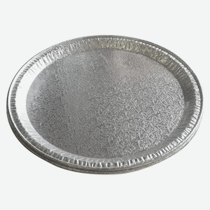 Подносы одноразовые алюминиевые d 31 см, 2 шт