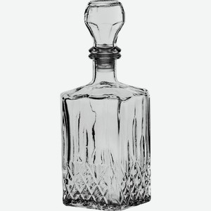 Графин-штоф ХРУСТАЛЬНЫЙ ЗВОН Кристалл, с пробкой, прозрачный, стекло, 500мл