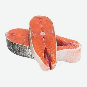 Стейки лосося свежемороженые 500г