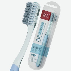 SPLAT Инновационная зубная щетка мягкая голубая Professional Clinic Care, 1 шт