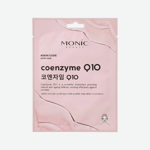 Тканевая маска для лица смягчающая Monic Beauty # Skin code Coenzyme Q10 24мл